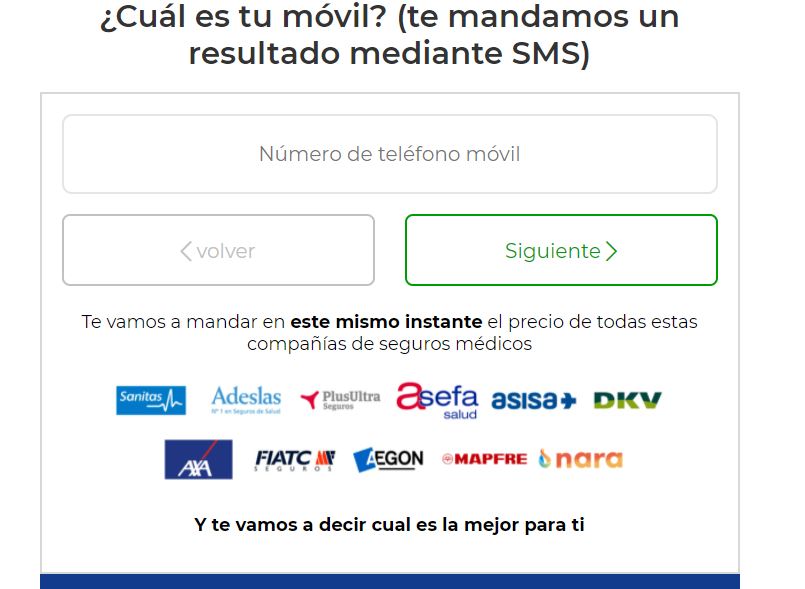 buscador de seguros médicos privados 