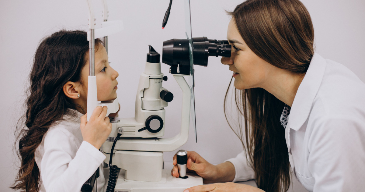 exámenes de la vista en niños