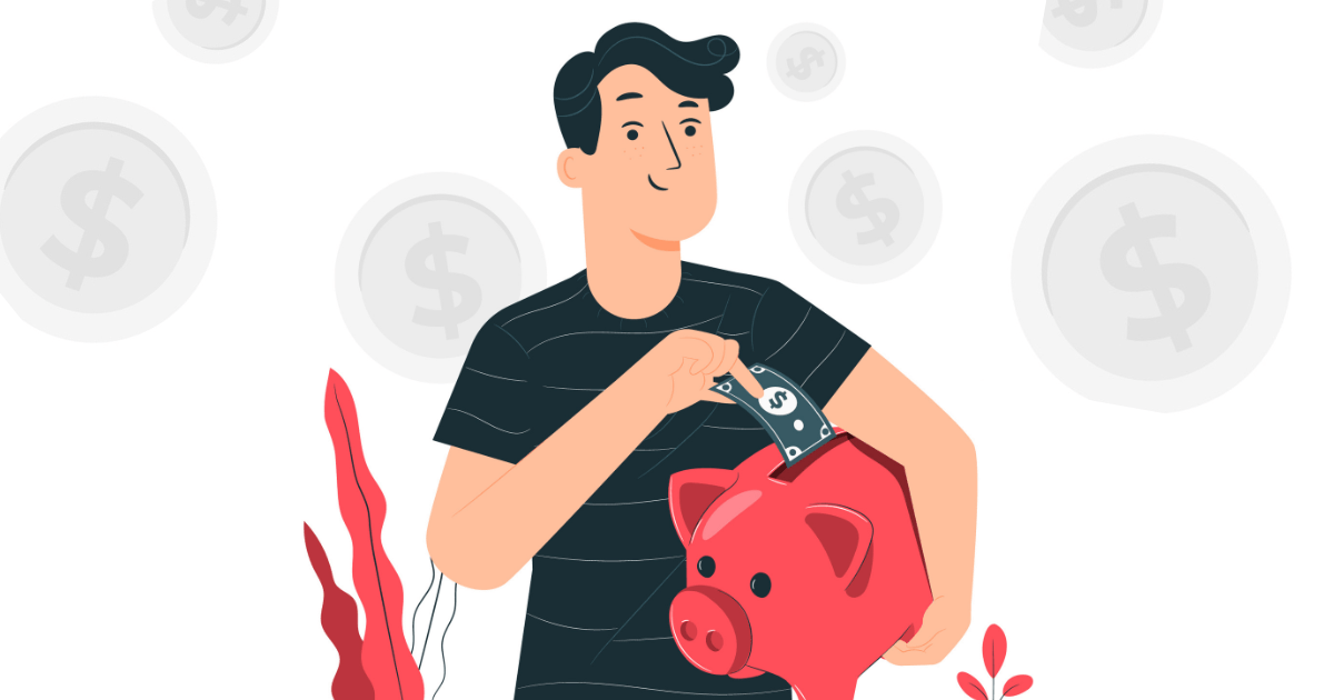 ilustración del concepto de ahorros