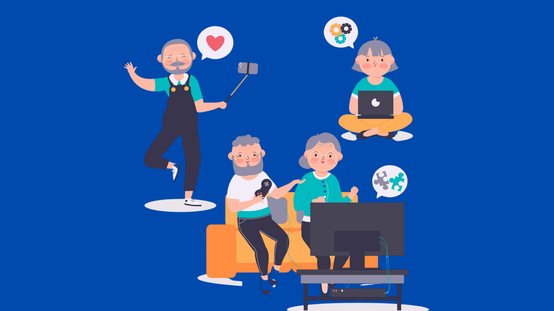 personas-mayores-dibujadas-mano-plana-usando-tecnologia