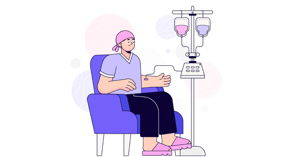 paciente sufriendo de cancer