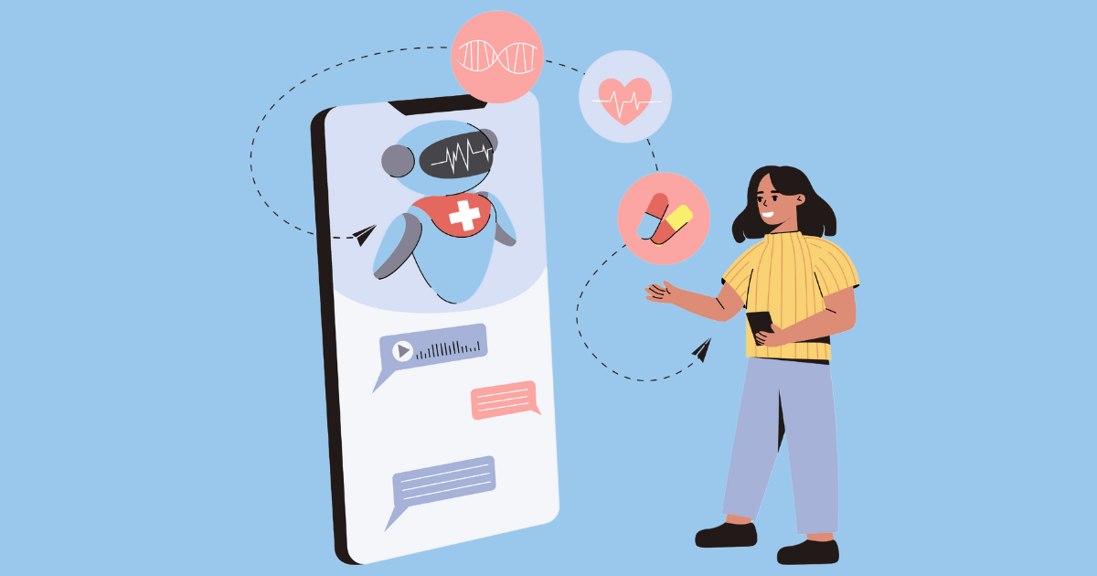 avatar de inteligencia artificial sobre temas de salud