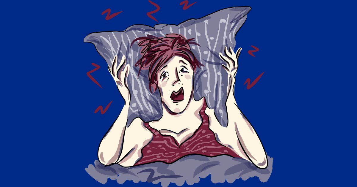 mujer con insomnia